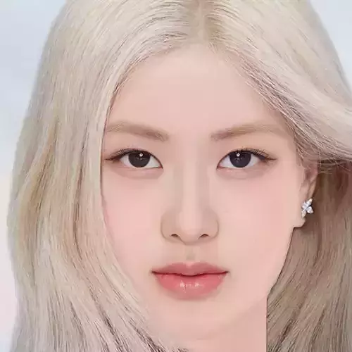 Rose Blackpink Head - No Hair - Low poly head for game