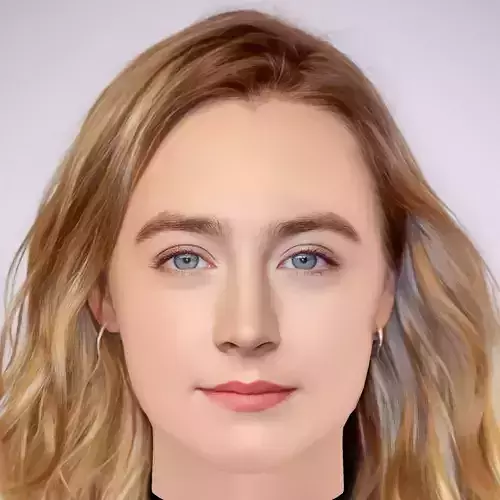 Saoirse Ronan Head - No Hair - Low poly head for game