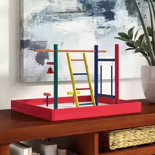 Charlan Wood Bird Play Gym 3D model