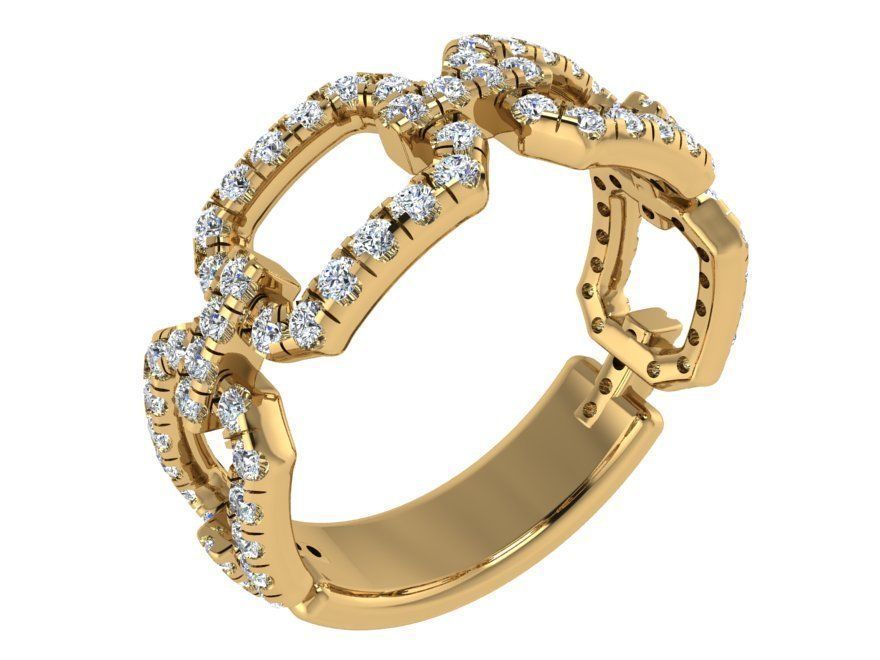 Diamond Chain Ring 3379 3D print model_1