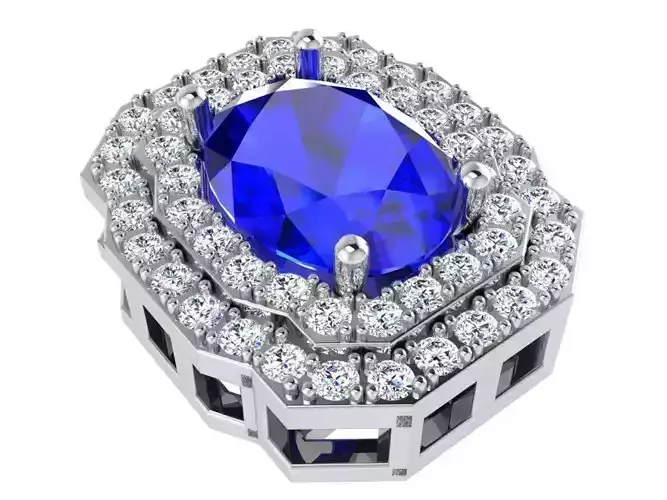 Double Halo Pendant 3383