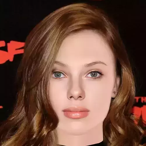 Scarlett Johansson Head - No Hair - Low poly head for game