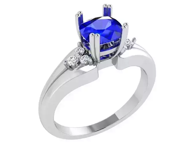 Cushion Cut Ring 3386