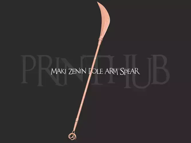 Maki Zenin Pole arm Spear from Jujutsu Kaisen 3D print model