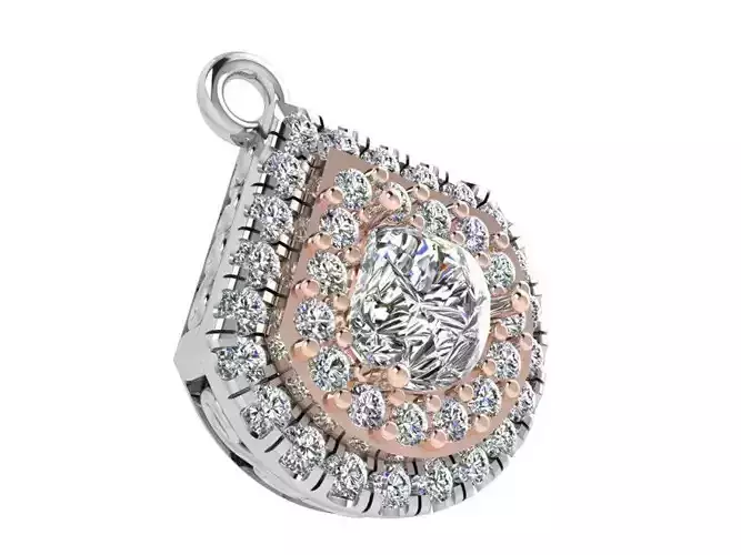 Fashion Diamond Pendant 3400 3D print model