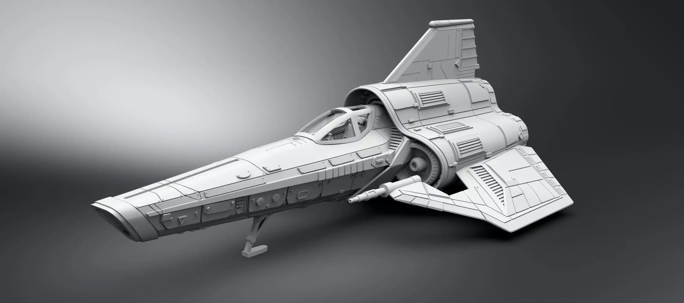 Colonial Viper Desanto Scale model  3D print model_0