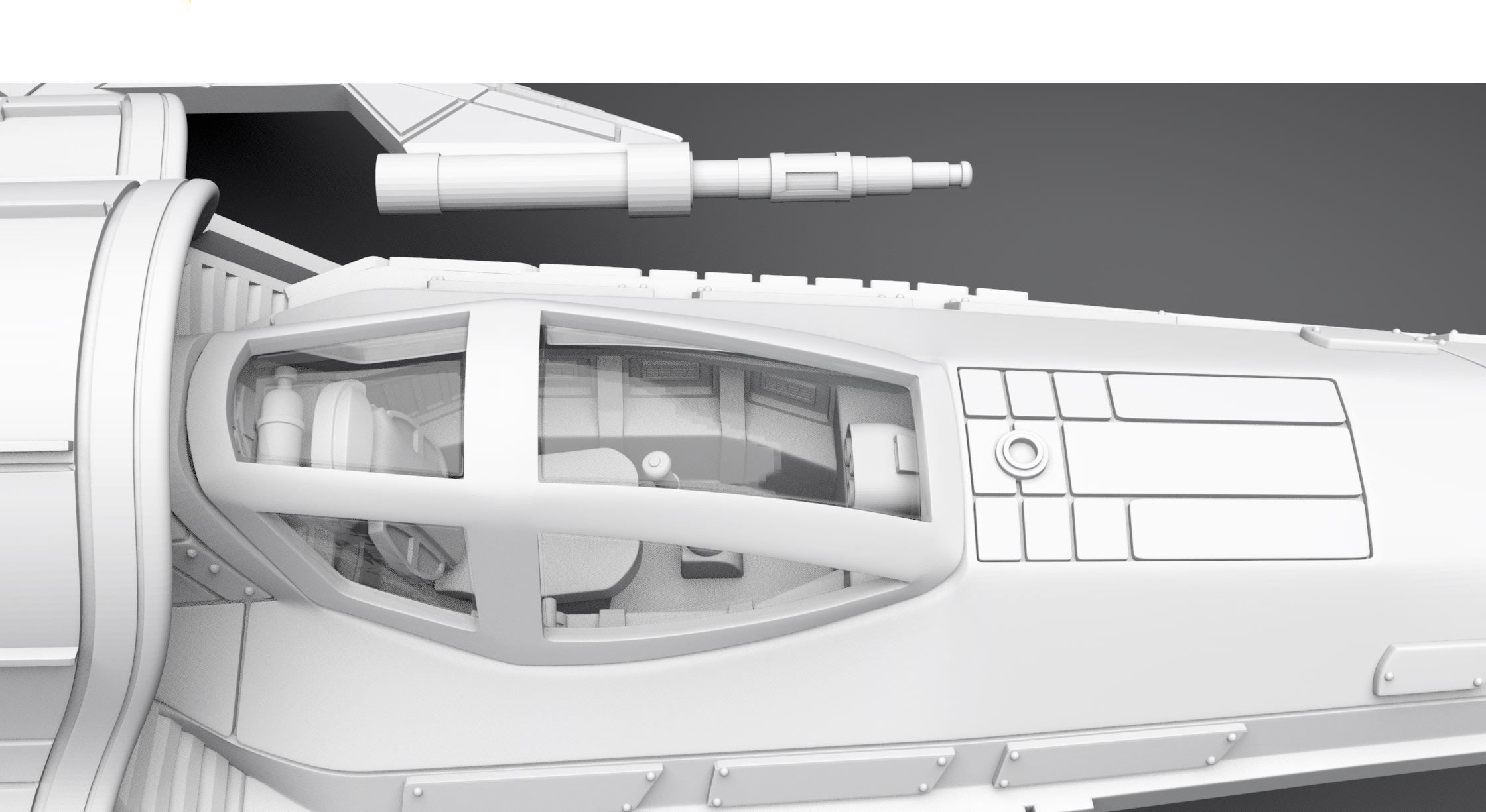 Colonial Viper Desanto Scale model  3D print model_5