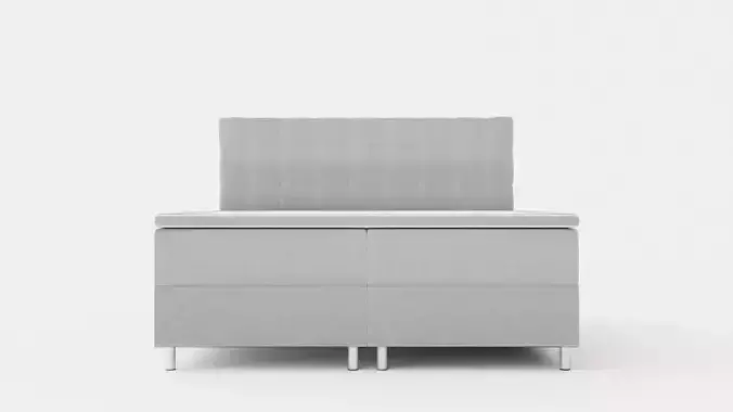 Montana Storage Bed 180x200 Light Gray