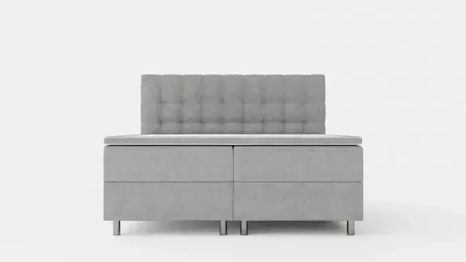 Montana Complete Bed Package 180x200 Light Gray