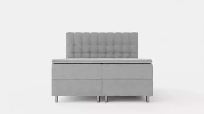 Montana Complete Bed Package 160x200 Light Gray