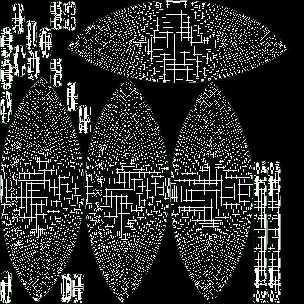 American Football Ball Low-poly 3D model_12