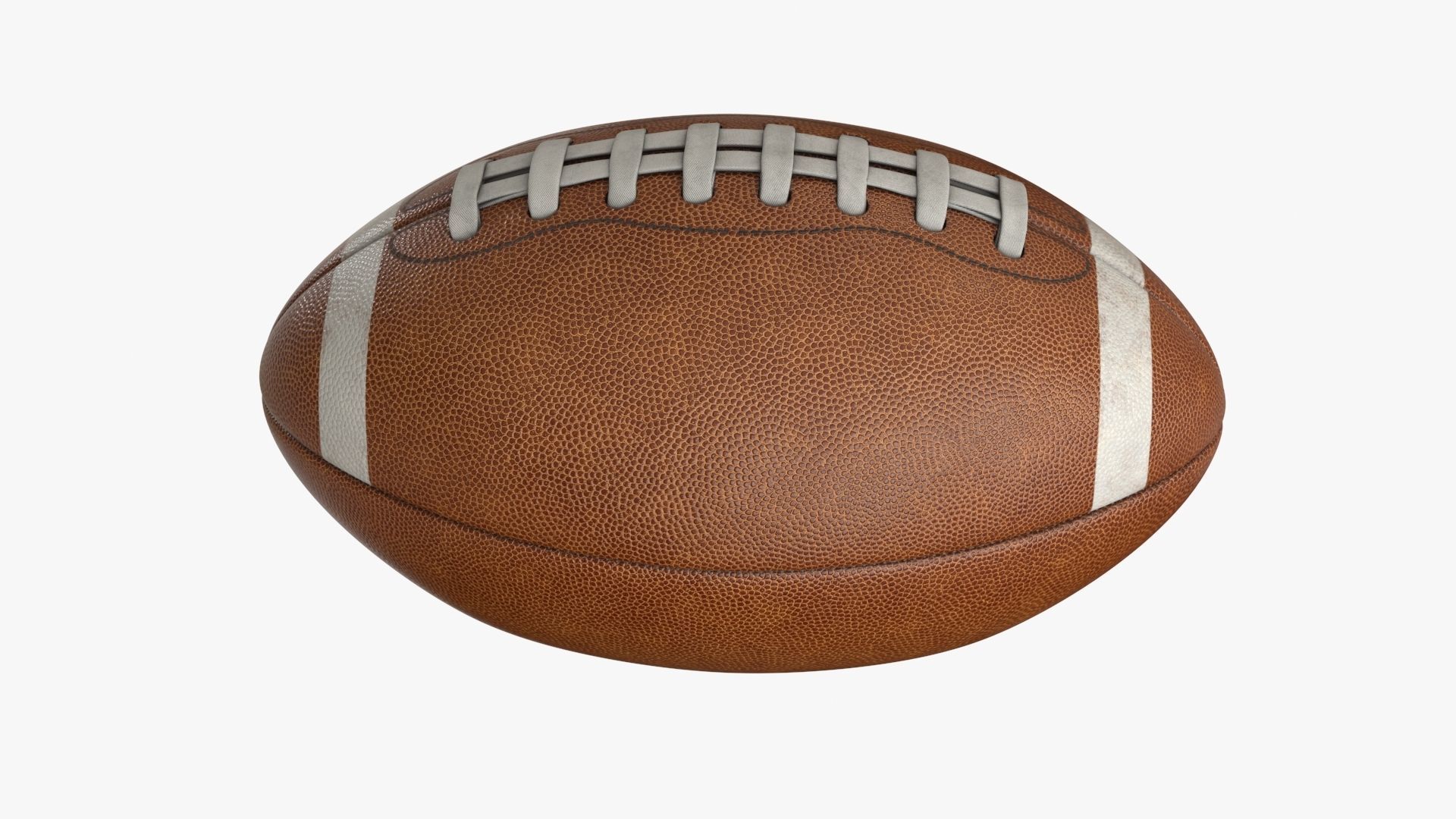 American Football Ball Low-poly 3D model_5