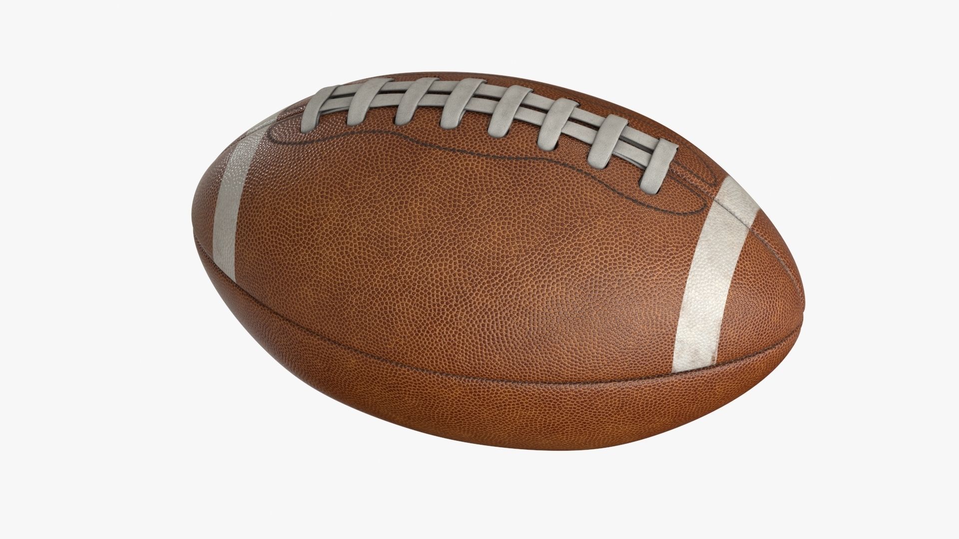 American Football Ball Low-poly 3D model_9