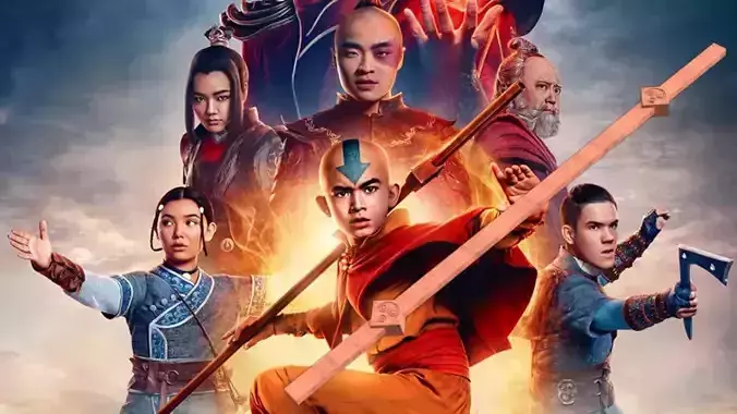 AVATER - THE LAST AIRBENDER - AANG STAFF FROM THE NETFLIX SERIES 3D print model