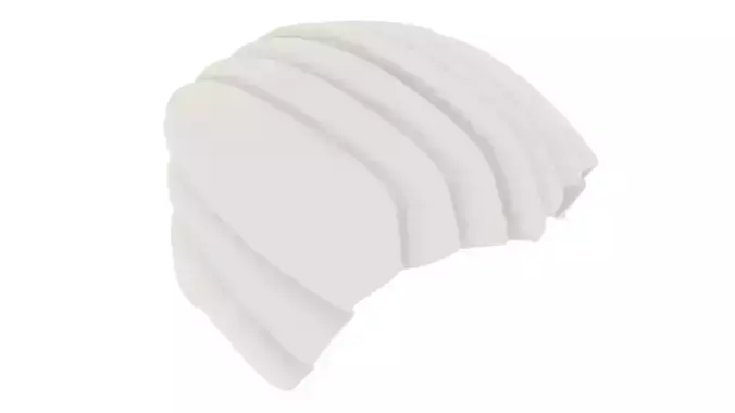 Lego Old Man Hair 3D model