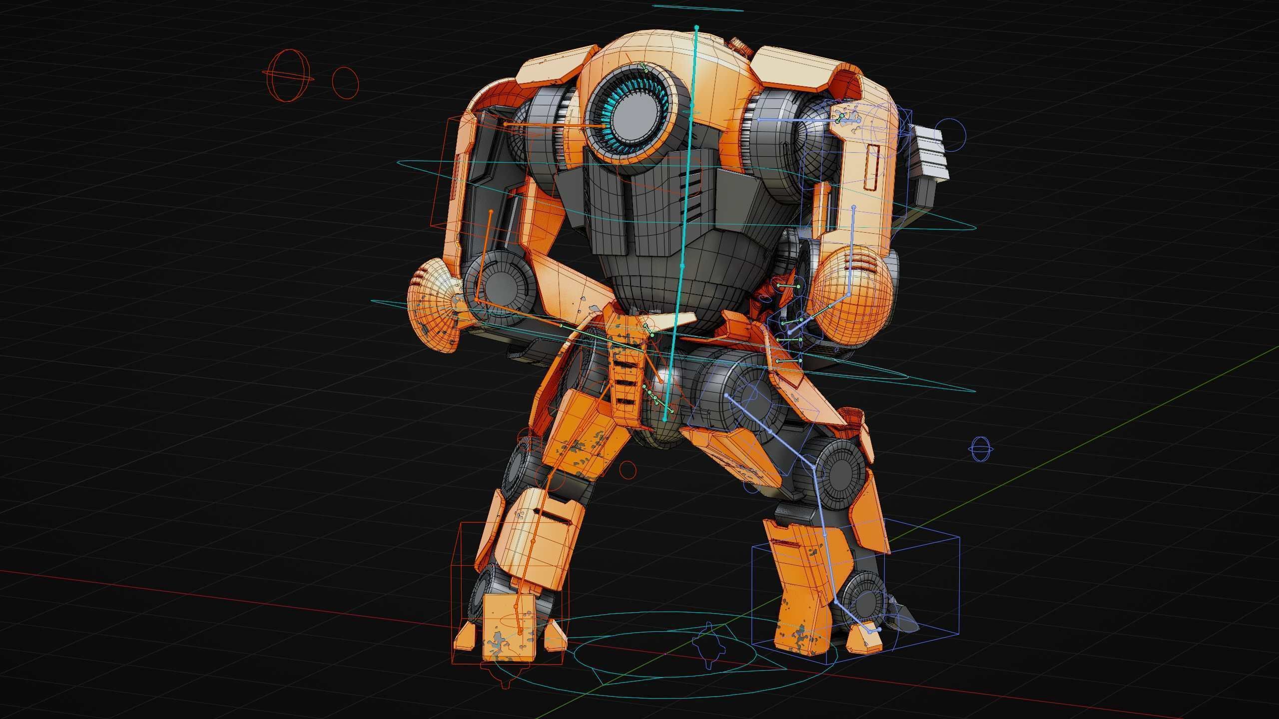 DOOM FIGHTER X-100 Rigged for Unreal Engine - Unity - MIXAMO 3D model_38