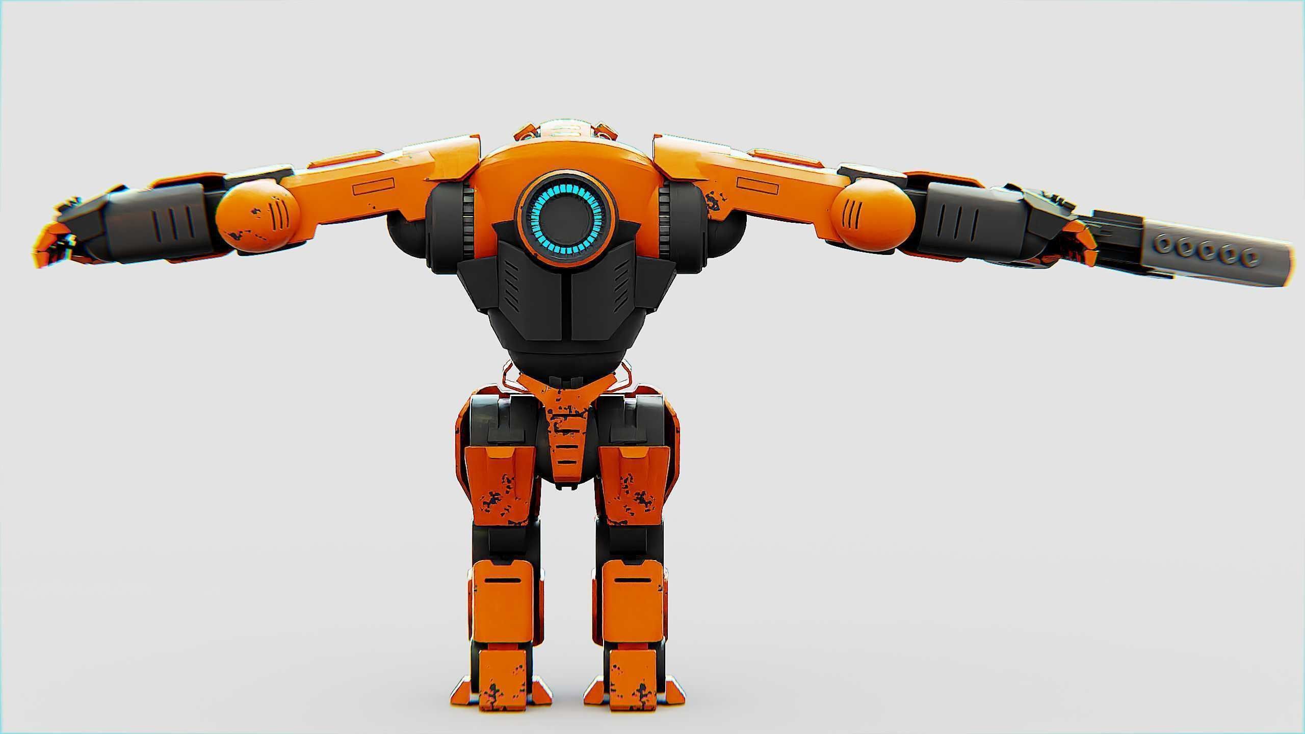 DOOM FIGHTER X-100 Rigged for Unreal Engine - Unity - MIXAMO 3D model_31