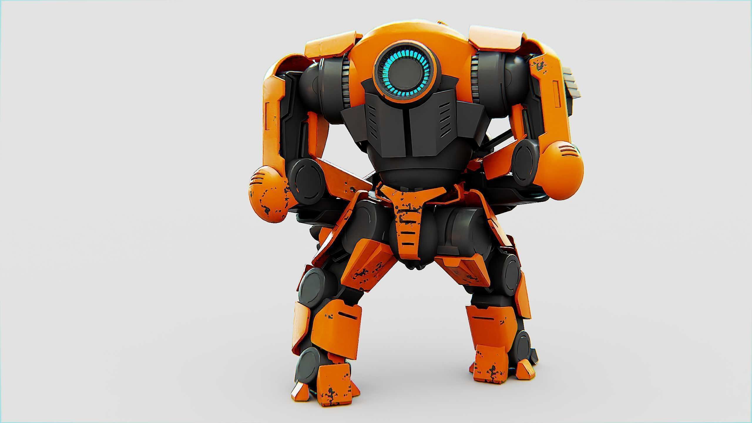 DOOM FIGHTER X-100 Rigged for Unreal Engine - Unity - MIXAMO 3D model_13