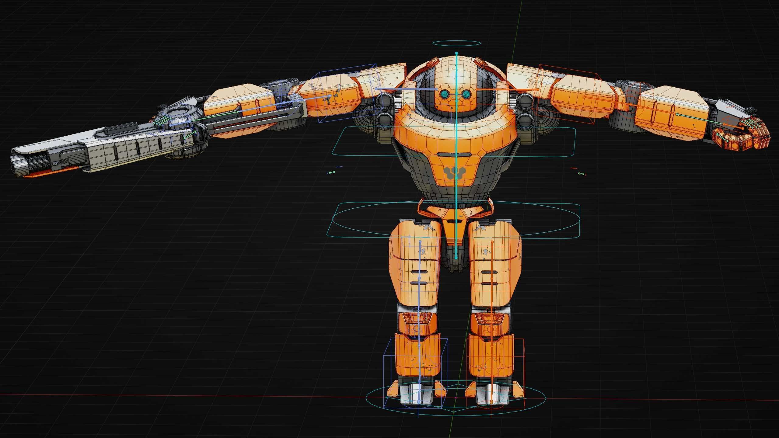 DOOM FIGHTER X-100 Rigged for Unreal Engine - Unity - MIXAMO 3D model_39