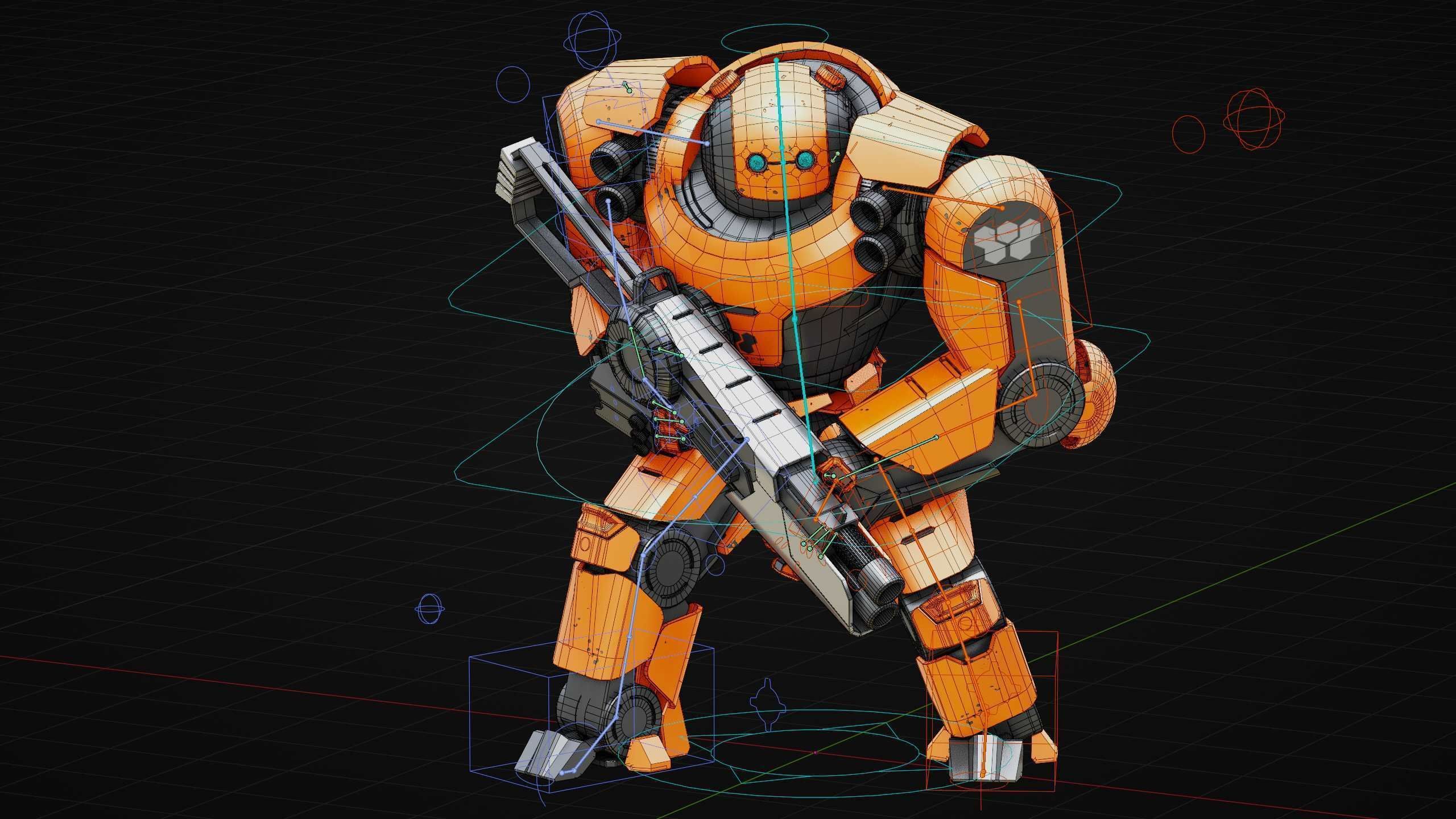 DOOM FIGHTER X-100 Rigged for Unreal Engine - Unity - MIXAMO 3D model_37