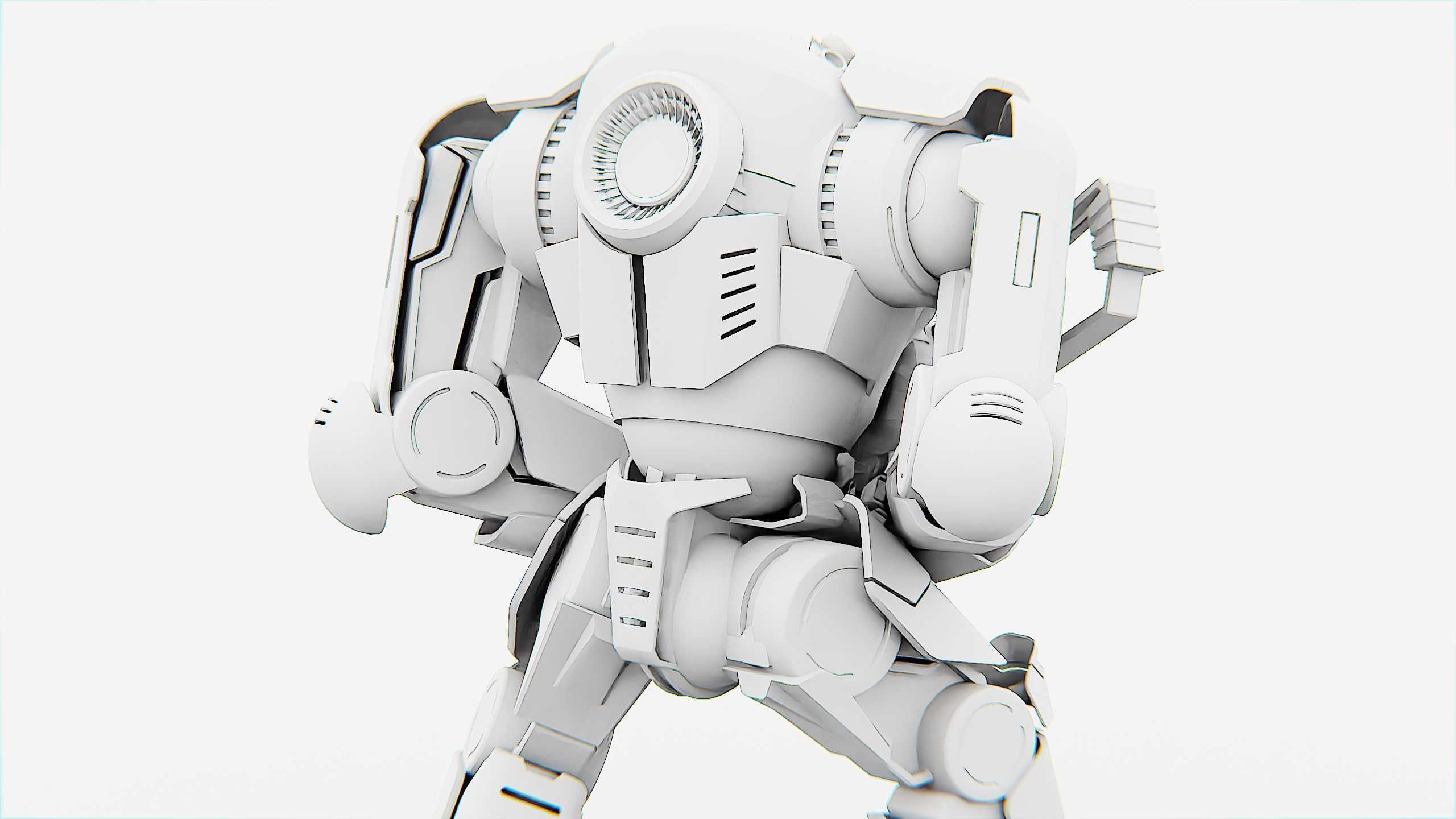 DOOM FIGHTER X-100 Rigged for Unreal Engine - Unity - MIXAMO 3D model_36