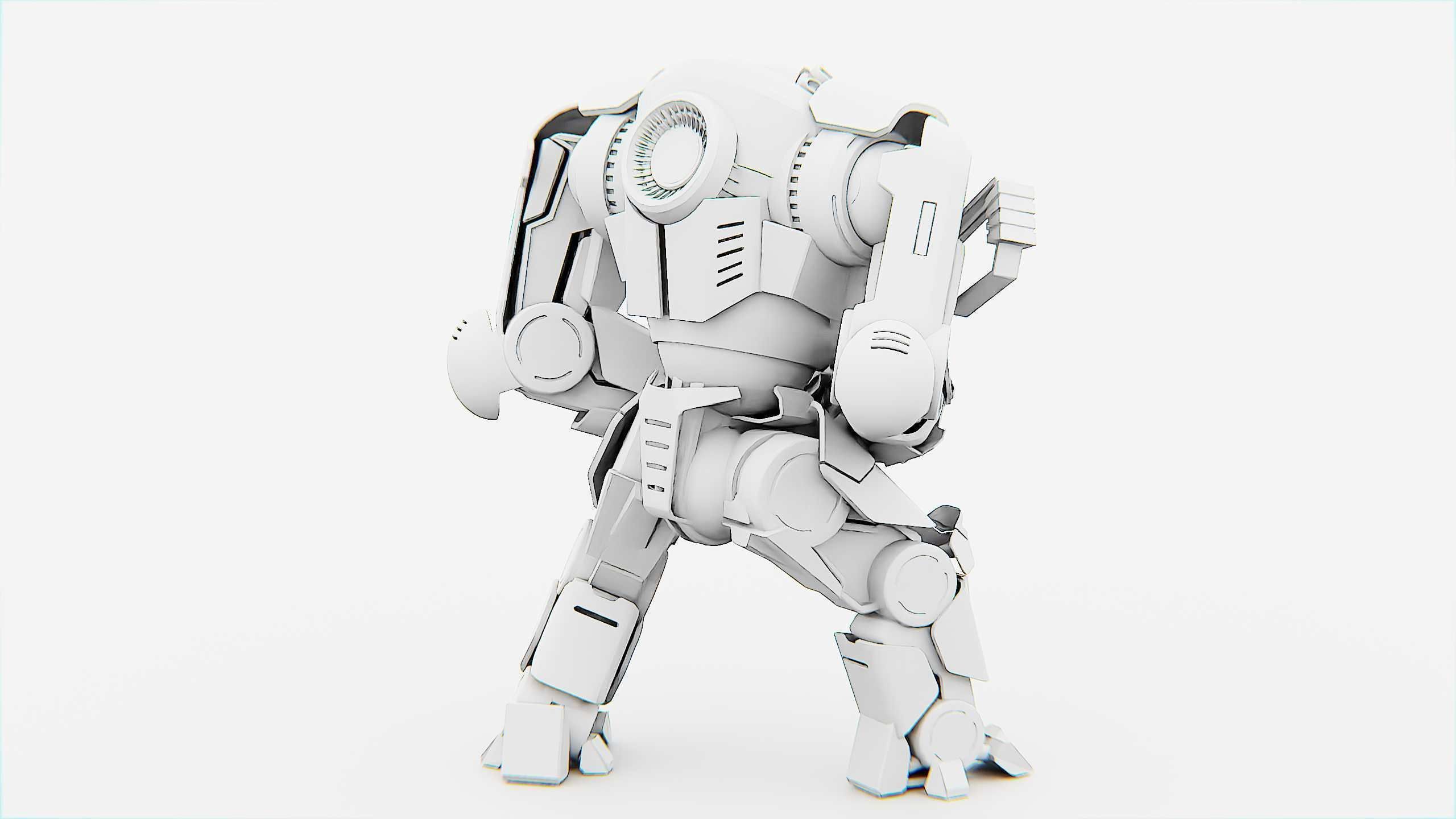 DOOM FIGHTER X-100 Rigged for Unreal Engine - Unity - MIXAMO 3D model_33