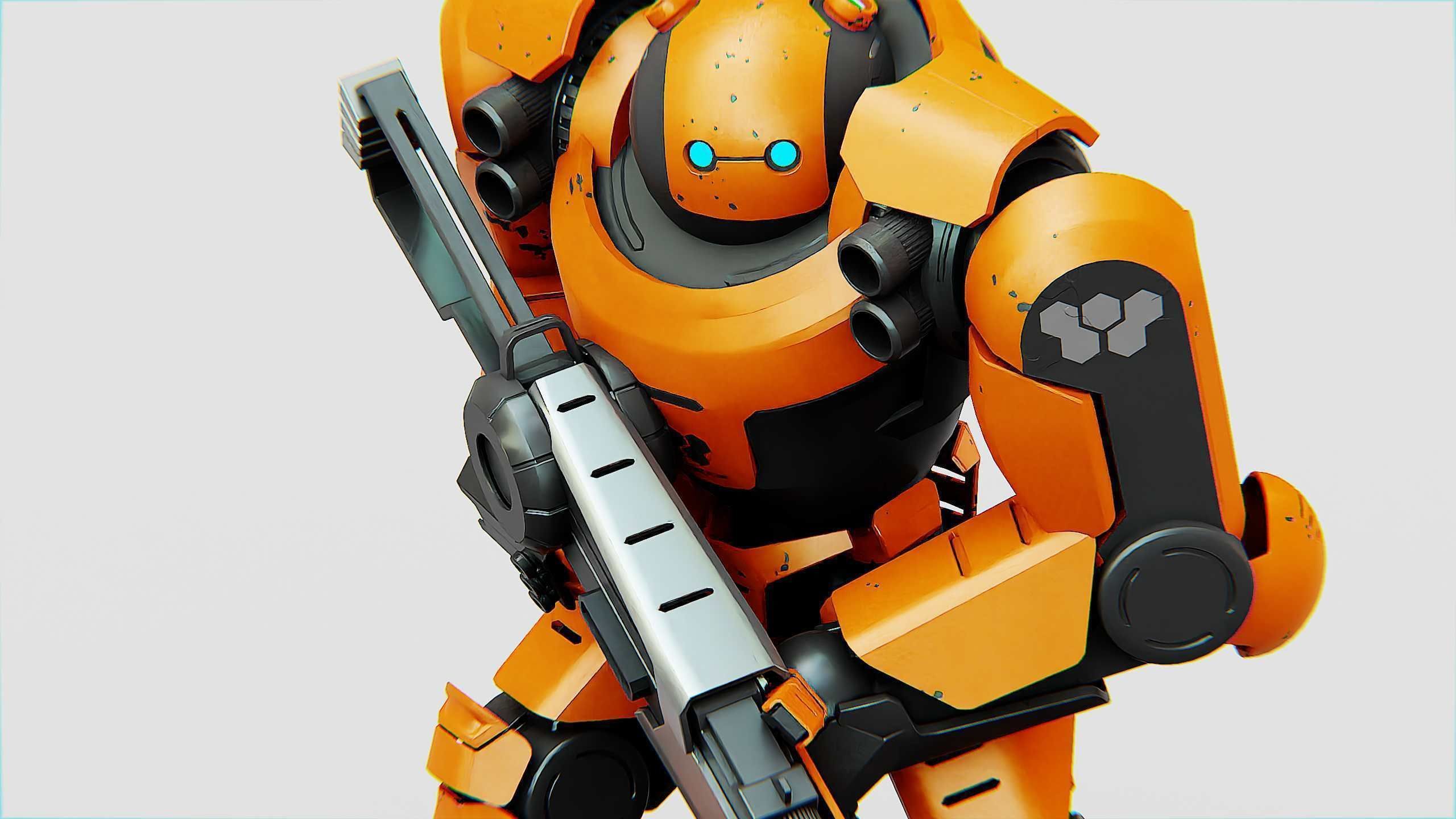 DOOM FIGHTER X-100 Rigged for Unreal Engine - Unity - MIXAMO 3D model_27