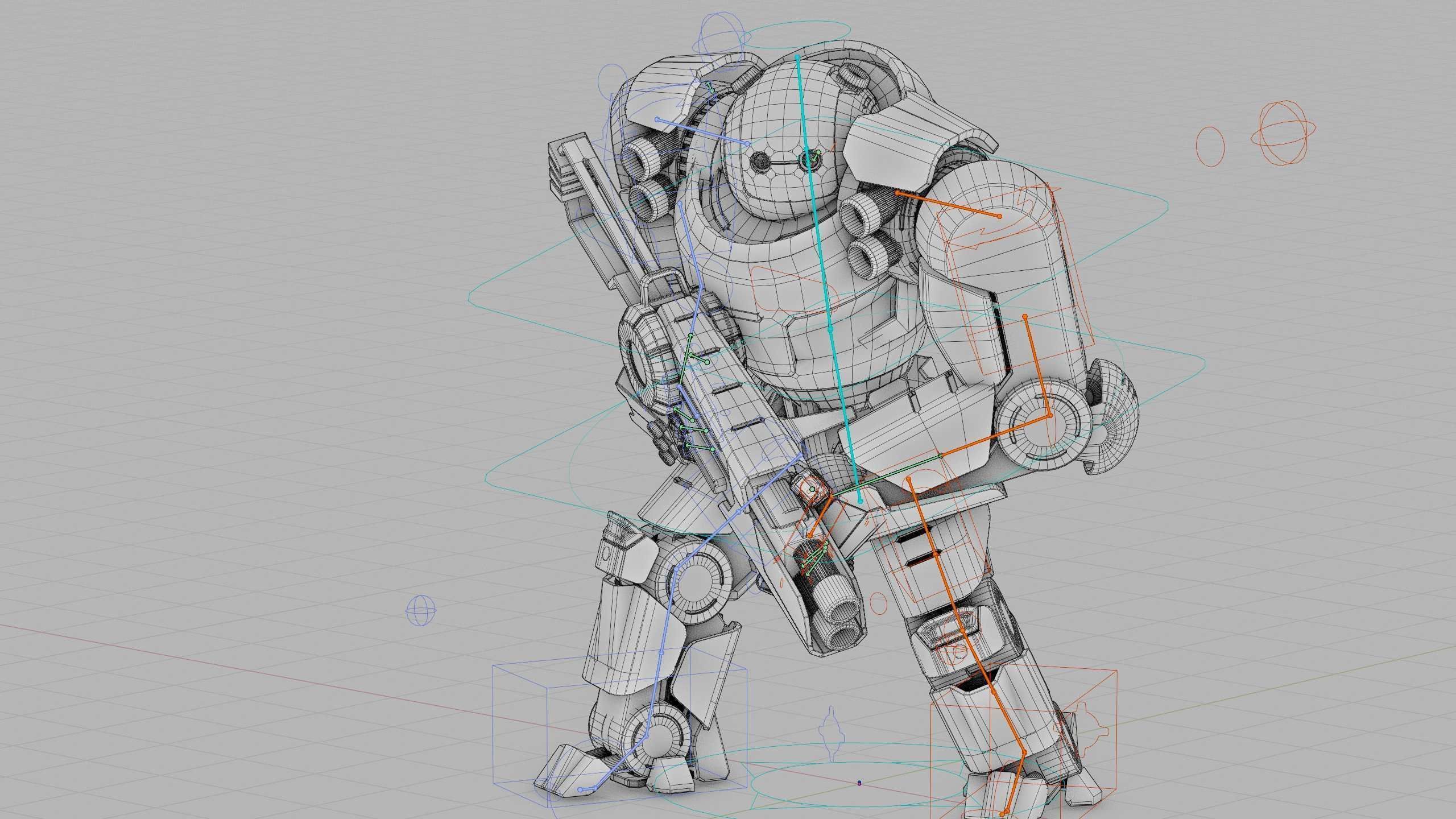 DOOM FIGHTER X-100 Rigged for Unreal Engine - Unity - MIXAMO 3D model_40