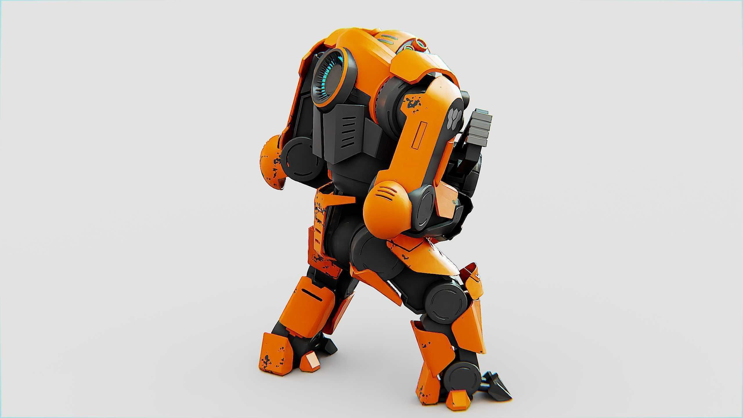 DOOM FIGHTER X-100 Rigged for Unreal Engine - Unity - MIXAMO 3D model_18