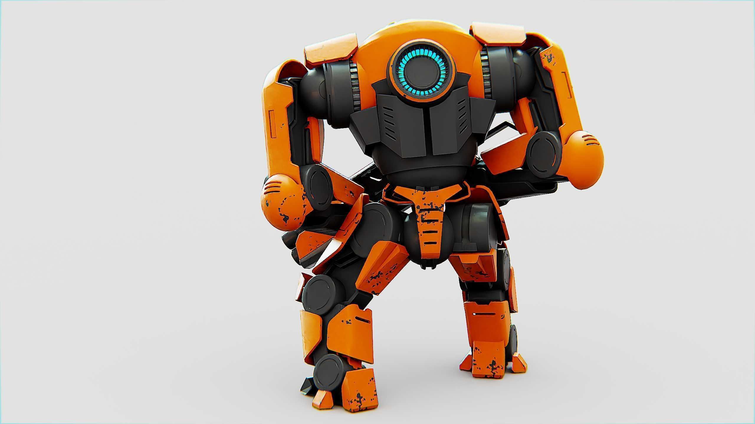 DOOM FIGHTER X-100 Rigged for Unreal Engine - Unity - MIXAMO 3D model_12