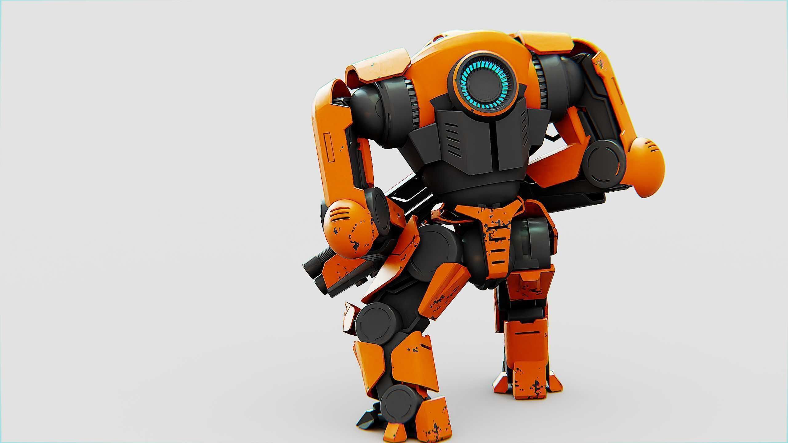DOOM FIGHTER X-100 Rigged for Unreal Engine - Unity - MIXAMO 3D model_11