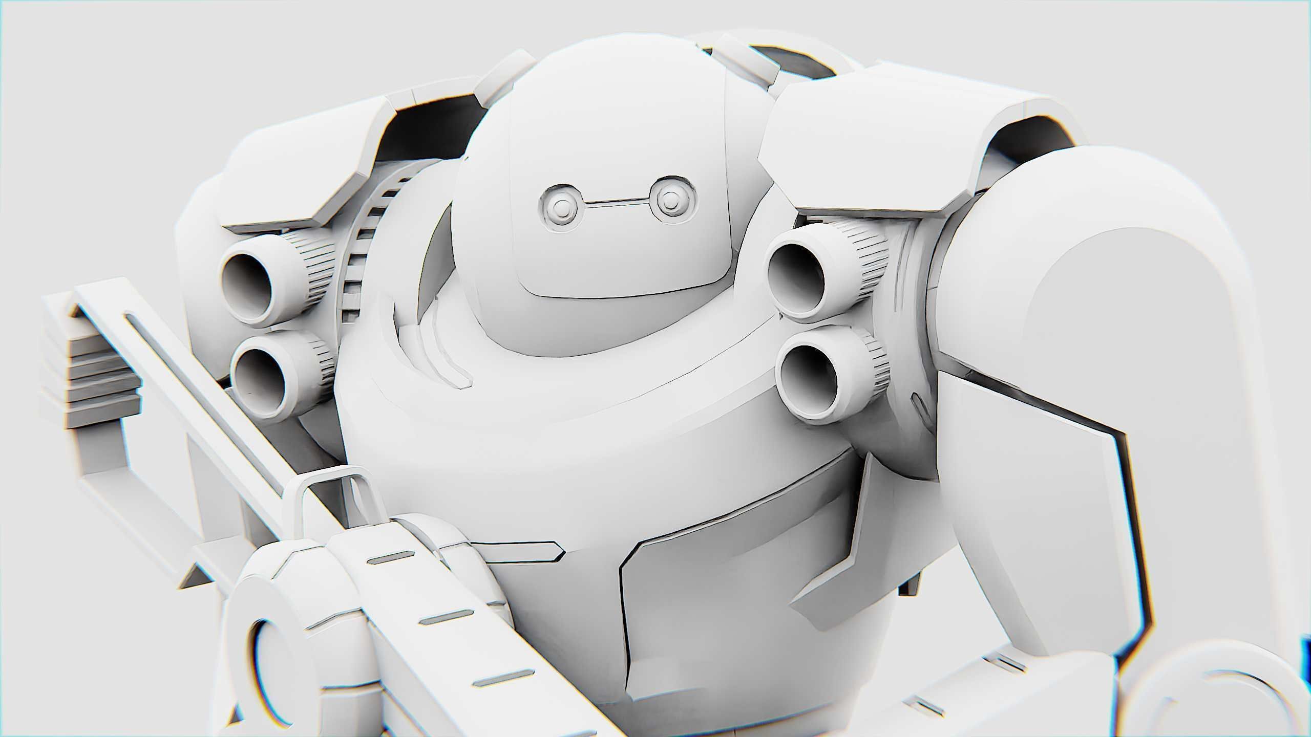 DOOM FIGHTER X-100 Rigged for Unreal Engine - Unity - MIXAMO 3D model_35