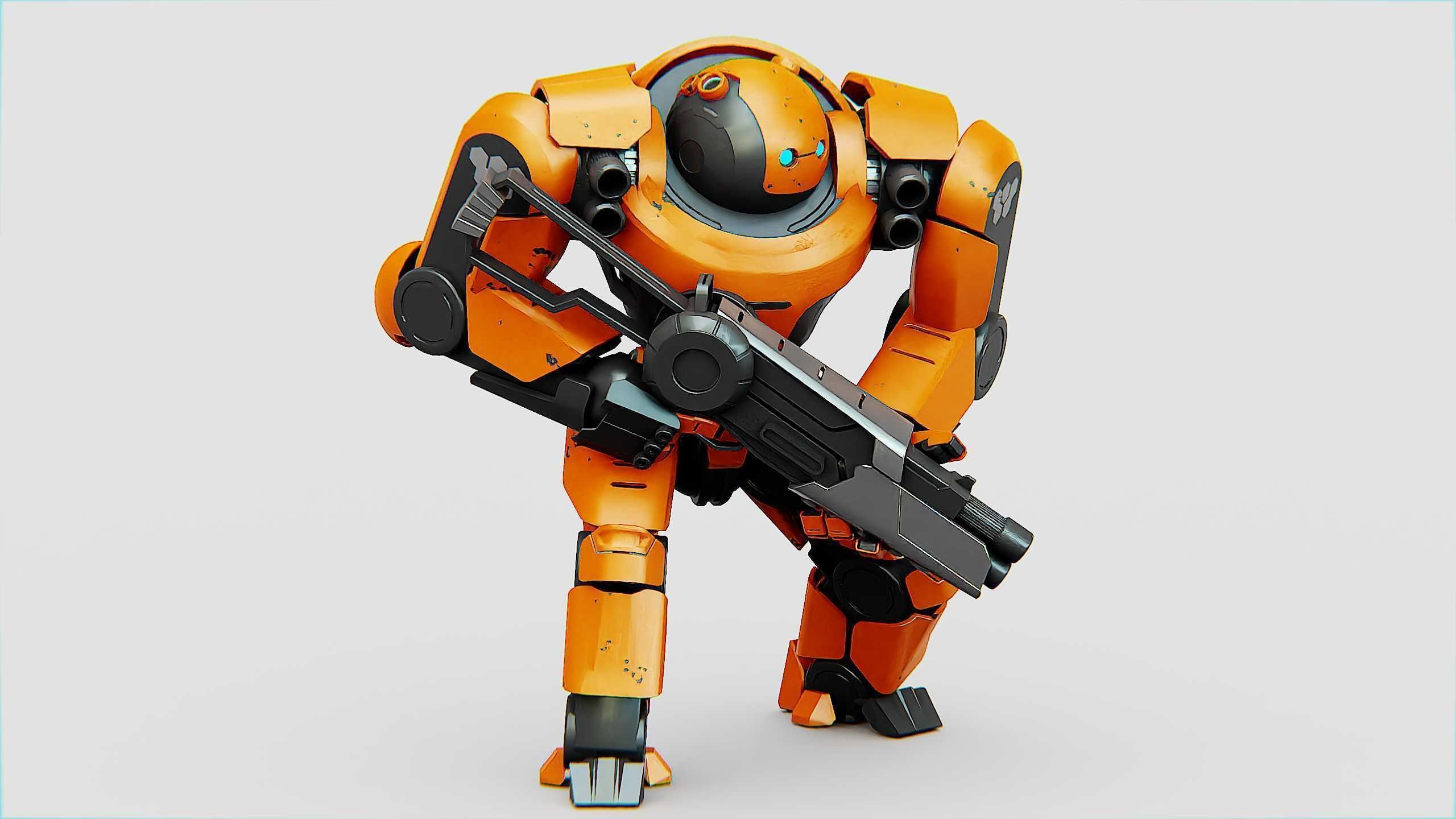 DOOM FIGHTER X-100 Rigged for Unreal Engine - Unity - MIXAMO 3D model_26