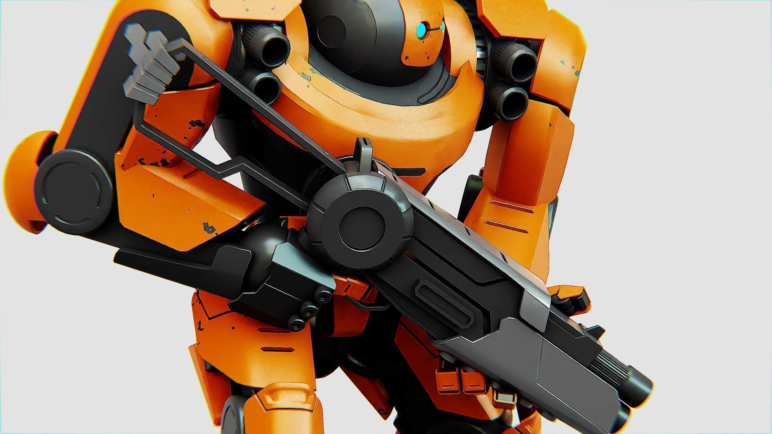 DOOM FIGHTER X-100 Rigged for Unreal Engine - Unity - MIXAMO 3D model_28