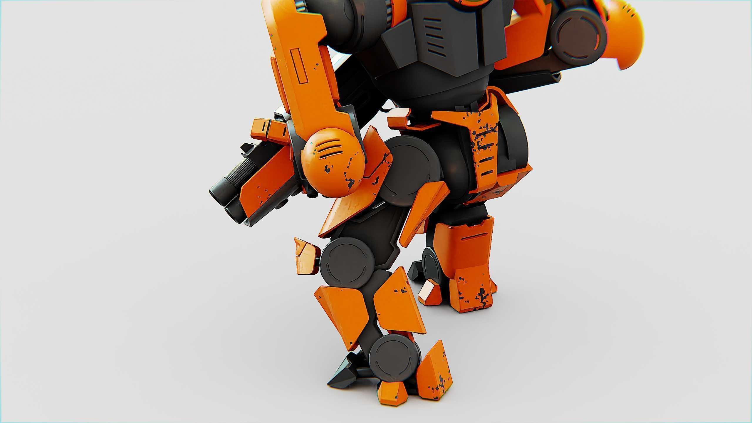 DOOM FIGHTER X-100 Rigged for Unreal Engine - Unity - MIXAMO 3D model_29