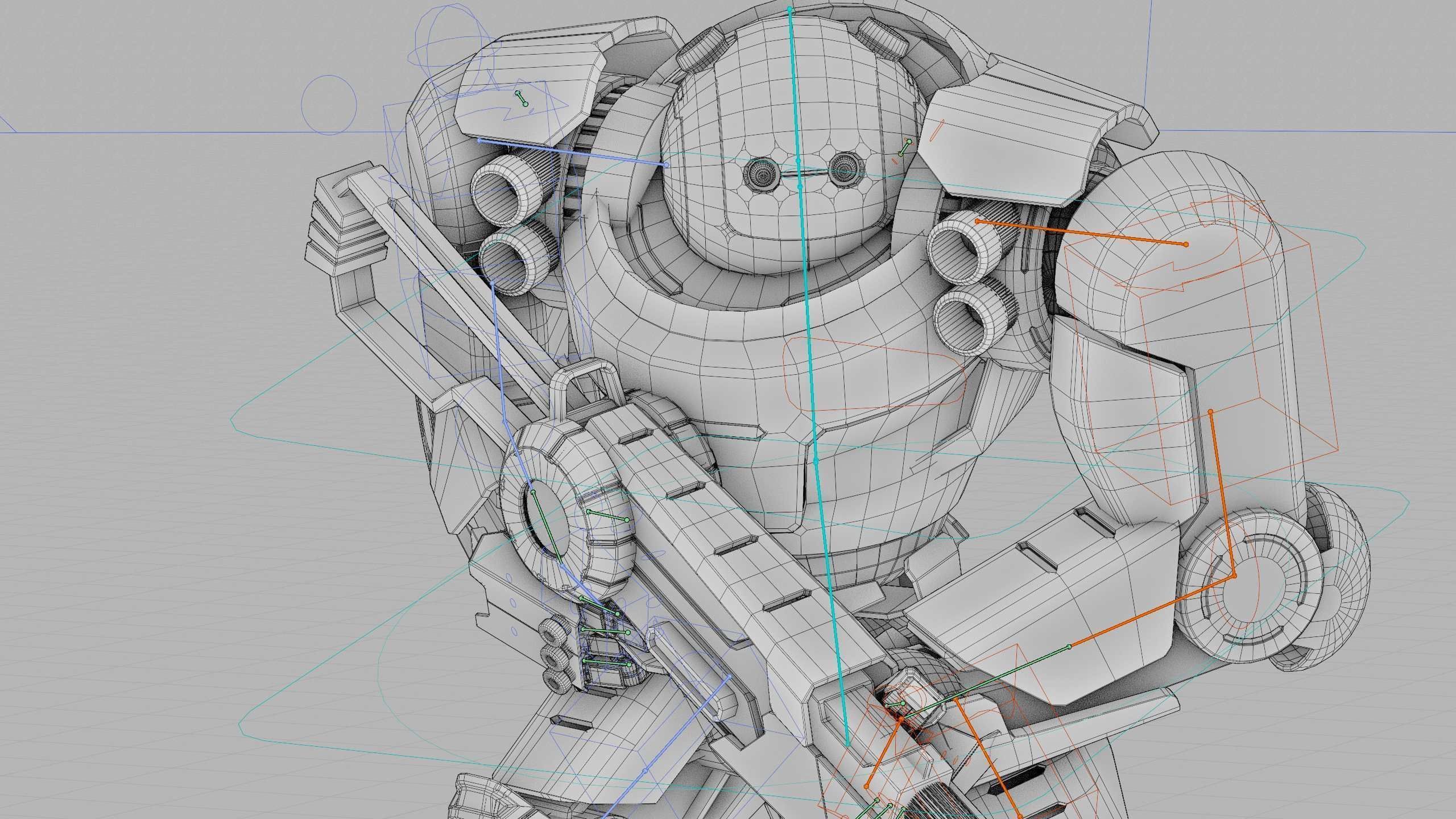 DOOM FIGHTER X-100 Rigged for Unreal Engine - Unity - MIXAMO 3D model_42