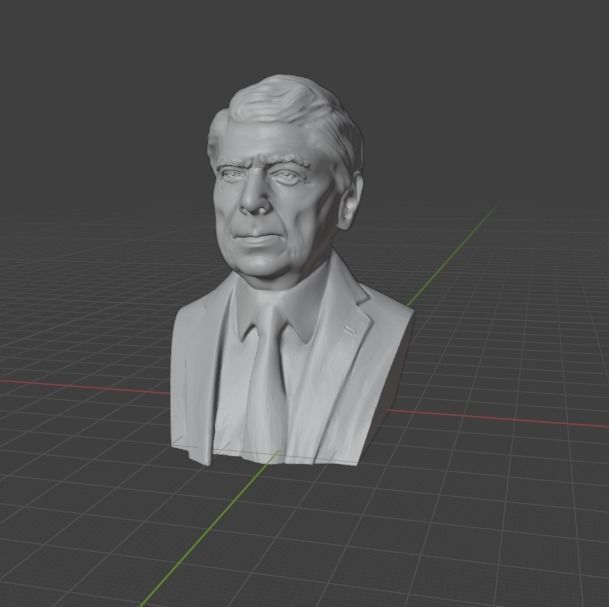 Ronald Reagan 3D print model_9
