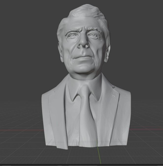 Ronald Reagan 3D print model_14