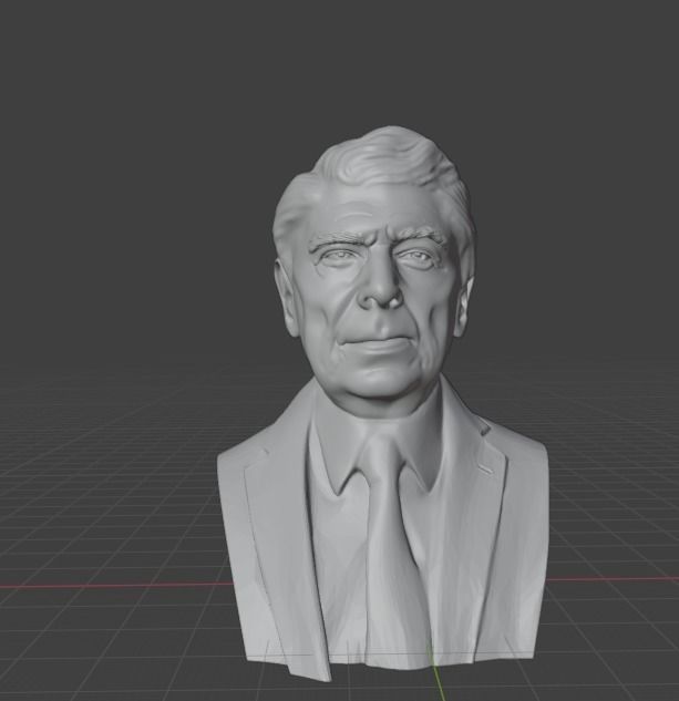 Ronald Reagan 3D print model_11
