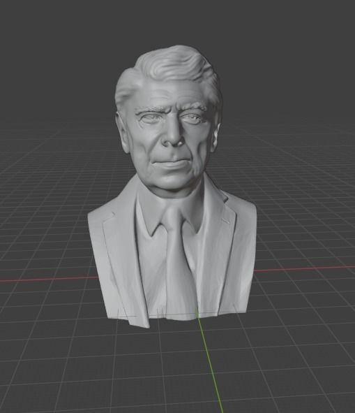 Ronald Reagan 3D print model_8