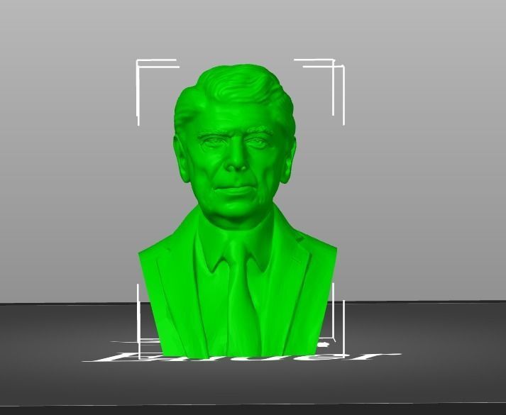 Ronald Reagan 3D print model_12