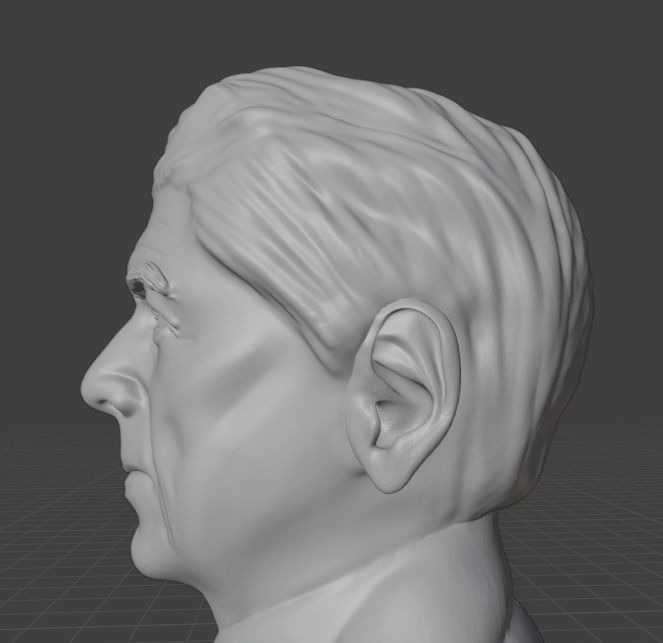 Ronald Reagan 3D print model_7