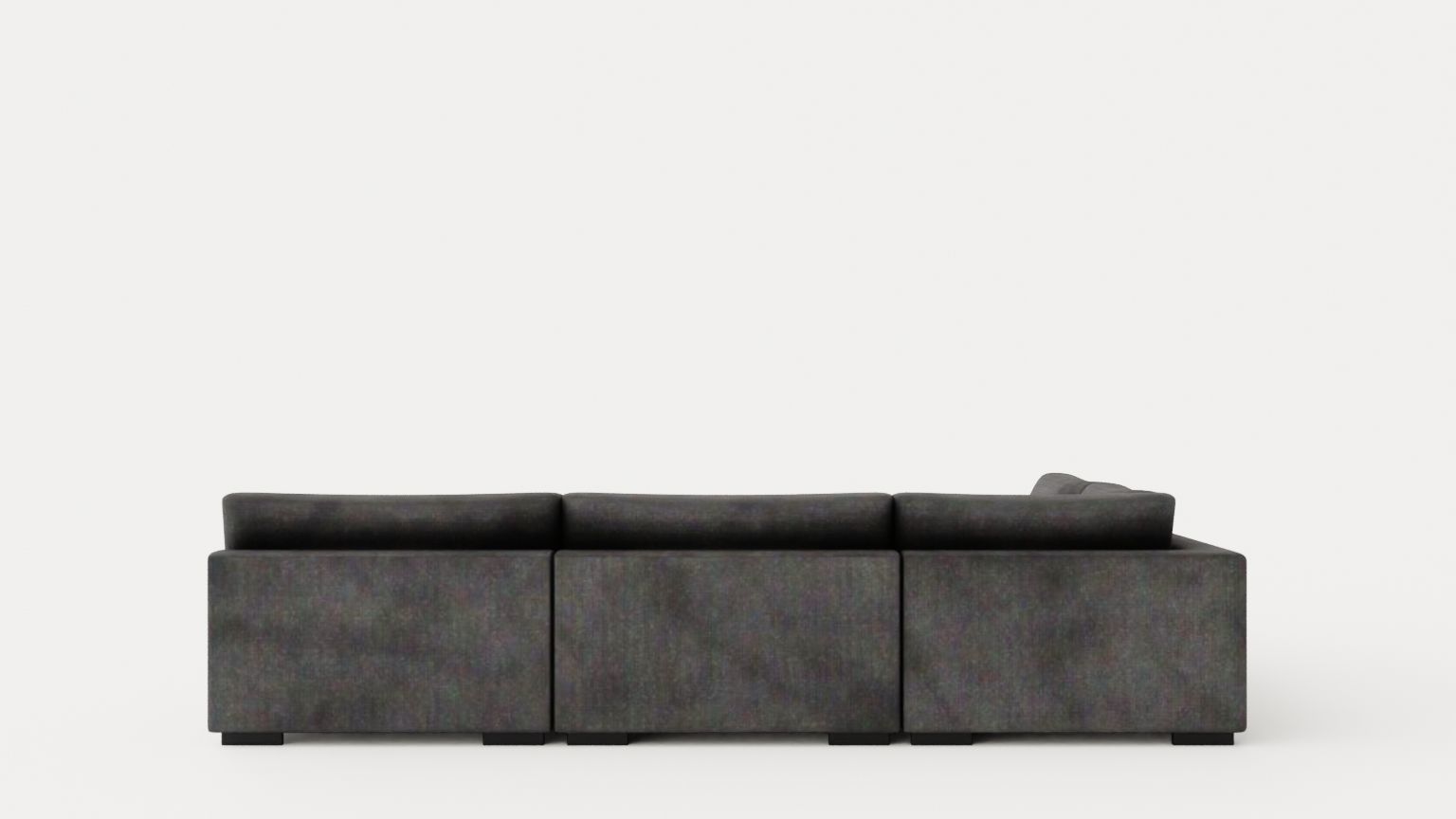 Noha Modular Corner Sofa Dark Gray Low-poly 3D model_4