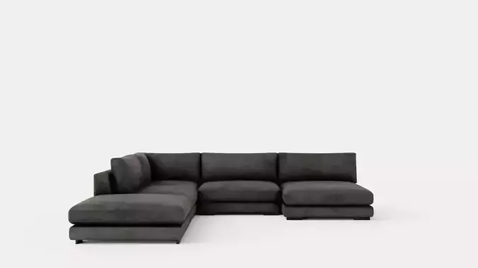Noha Modular Corner Sofa Dark Gray