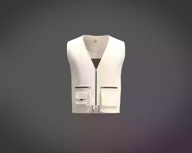 Mens Slim Fit Ventilation Mesh V-Neck Vest With Multiple pockets