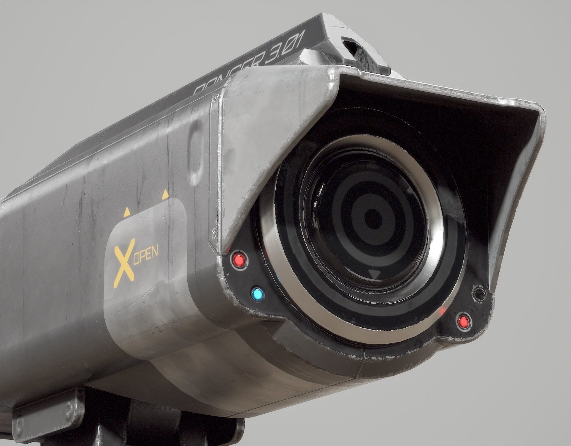 Sci-fi Security Camera PBR Low-poly 3D model_5