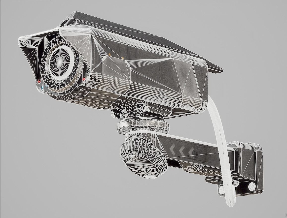 Sci-fi Security Camera PBR Low-poly 3D model_14