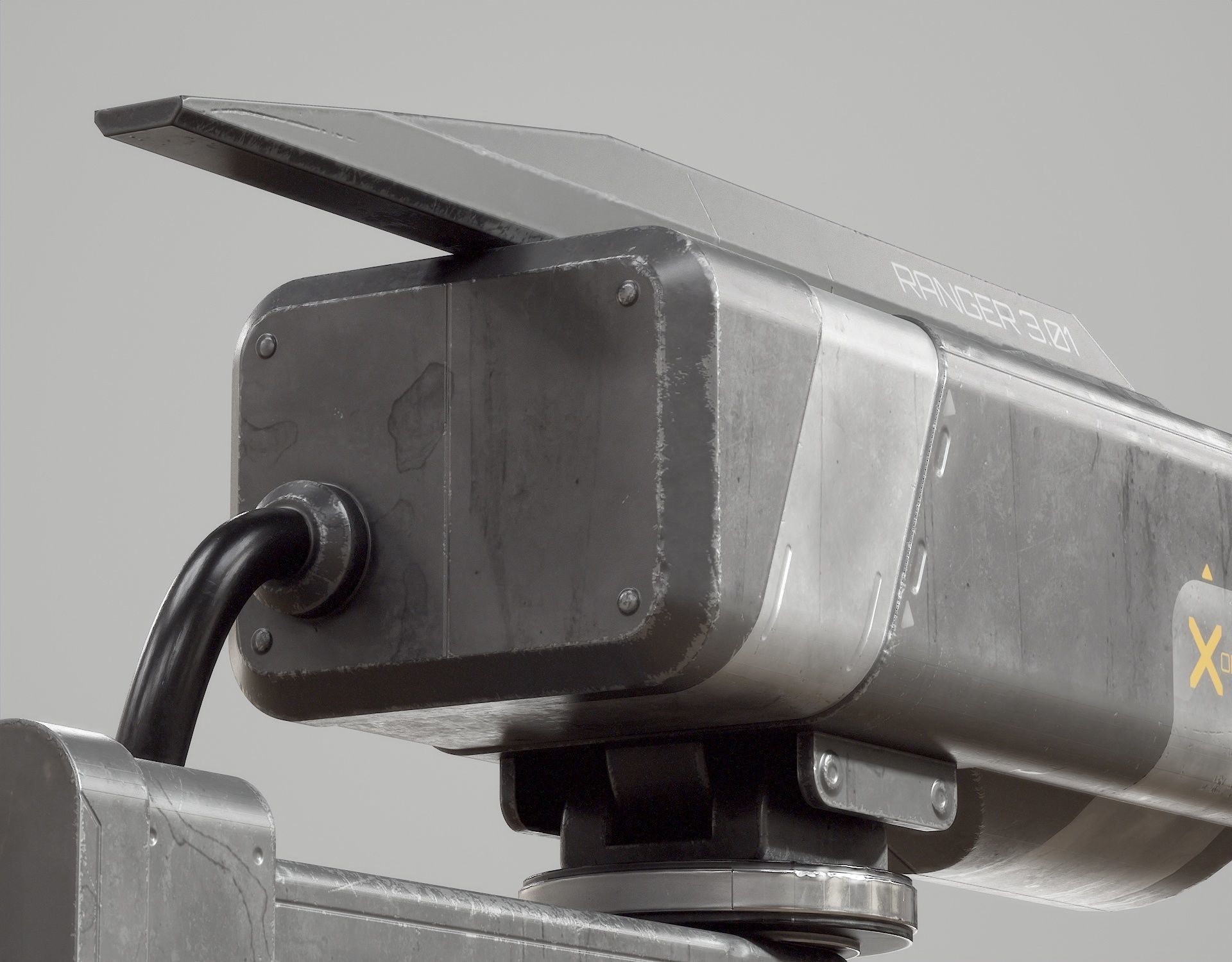 Sci-fi Security Camera PBR Low-poly 3D model_9