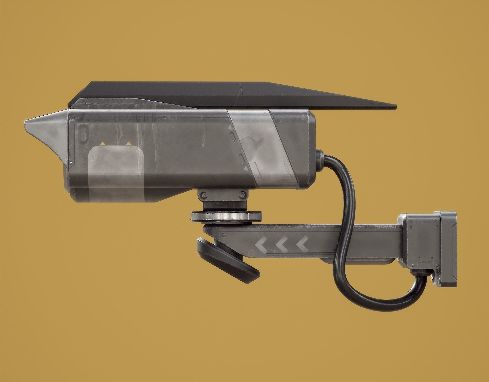 Sci-fi Security Camera PBR Low-poly 3D model_8