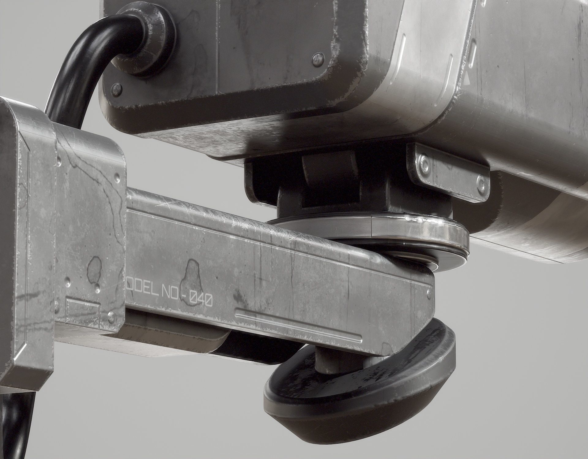 Sci-fi Security Camera PBR Low-poly 3D model_10